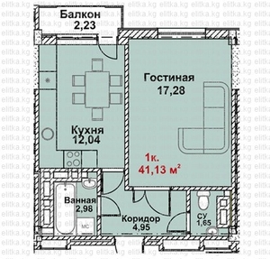 Квартиры в ЖК Жилой дом Береке в 12мкр.