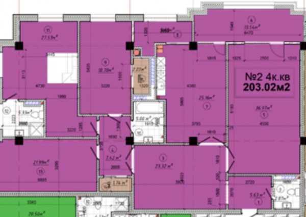 Продаю 5-к квартиру (203 м²) в Бишкеке