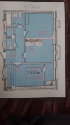 Продаю 2-к квартиру (55 м²) в Бишкеке