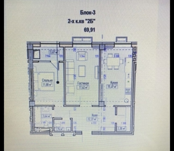 Продаю 2-к квартиру (70 м²) в Бишкеке