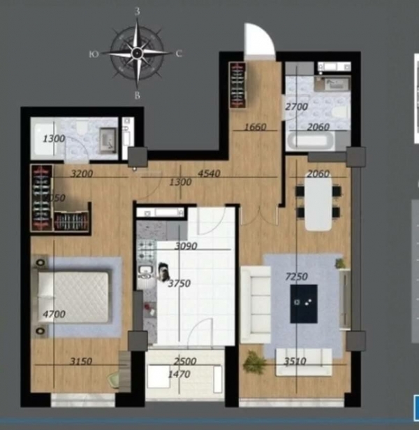 Продаю 2-к квартиру (78 м²) в Бишкеке