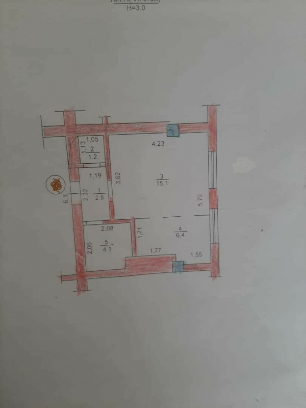 Продаю 1-к квартиру (30 м²) в Бишкеке