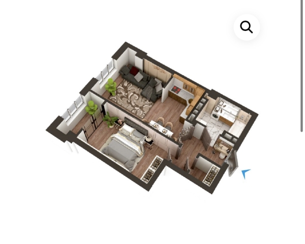 Продаю 1-к квартиру (54 м²) в Бишкеке