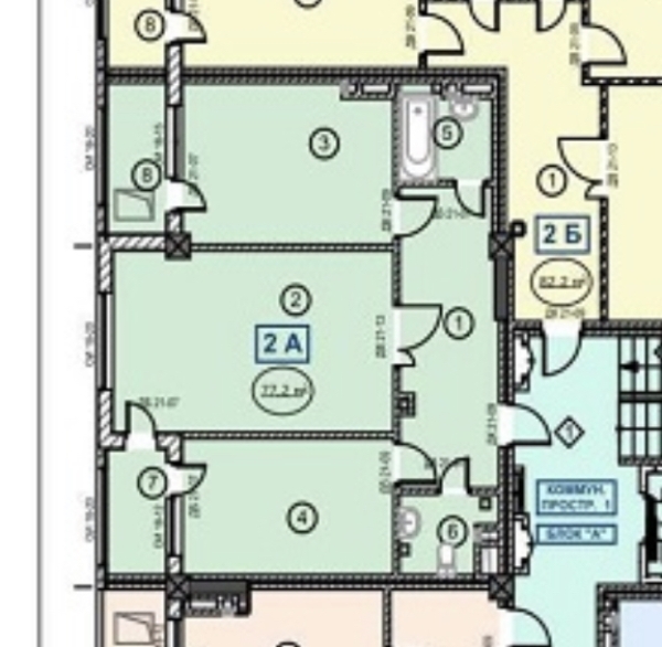 Продаю 2-к квартиру (77 м²) в Бишкеке