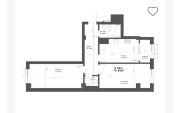 Продаю 2-к квартиру (71 м²) в Бишкеке