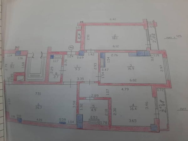 Продаю 3-к квартиру (105 м²) в Бишкеке