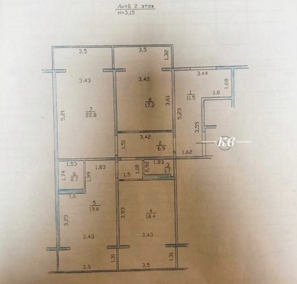 Продаю 3-к квартиру (101 м²) в Бишкеке