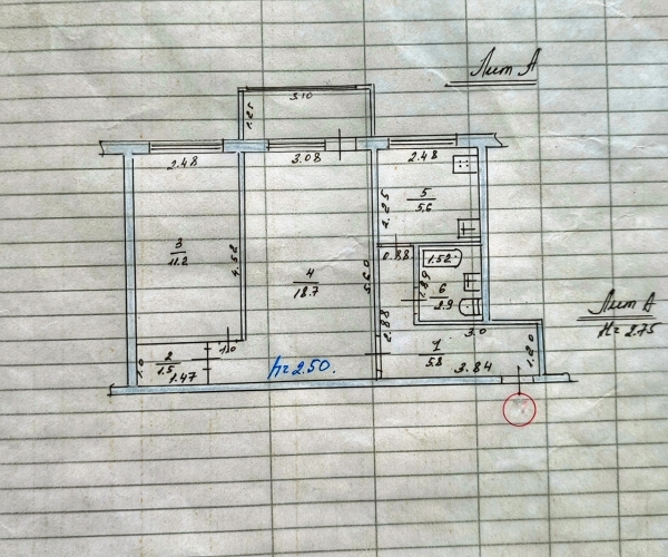 Продаю 2-к квартиру (46 м²) в Бишкеке