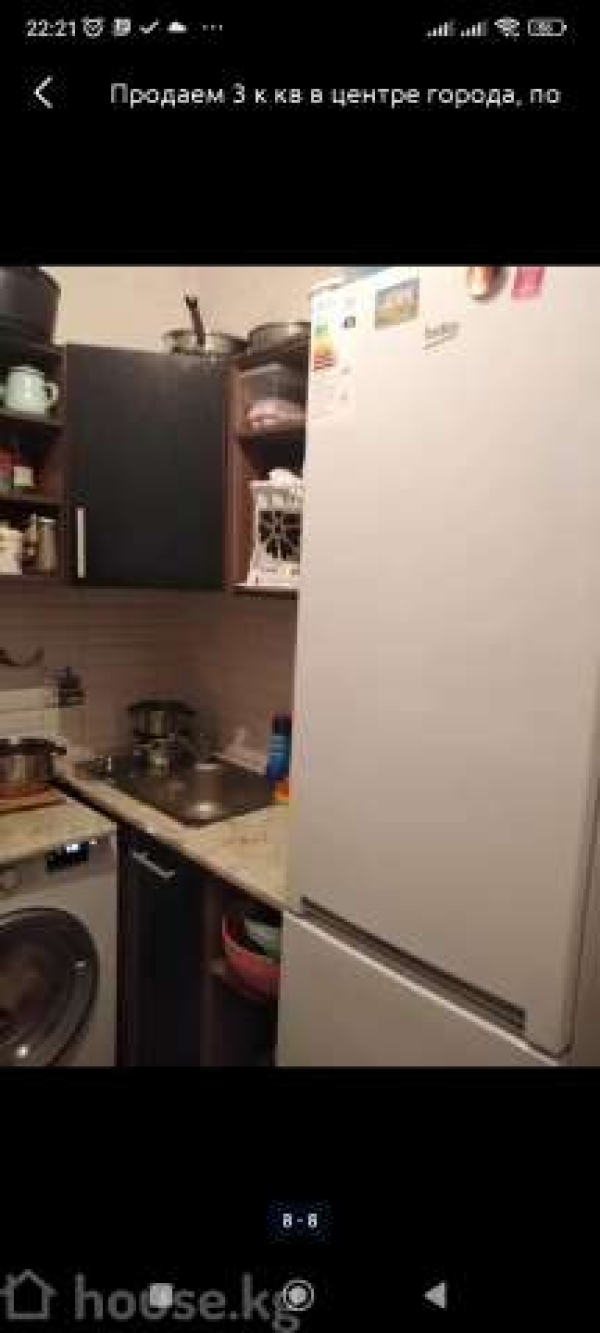Продаю 3-к квартиру (58 м²) в Бишкеке