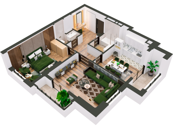Продаю 2-к квартиру (75 м²) в Бишкеке