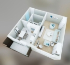 Продаю 1-к квартиру (48 м²) в Бишкеке