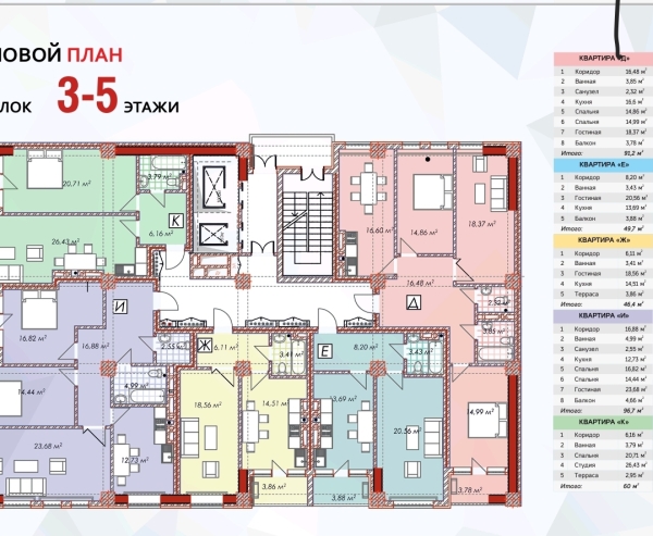 Продаю 1-к квартиру (49.8 м²) в Бишкеке