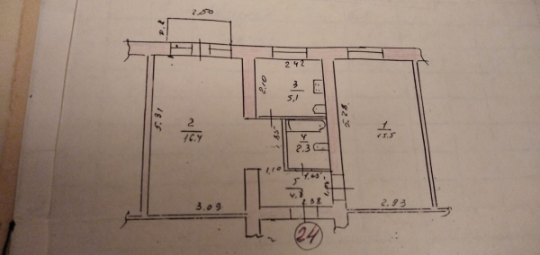 Продаю 2-к квартиру (45 м²) в Бишкеке