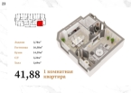 Продаю 1-к квартиру (42 м²) в Бишкеке