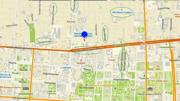 Продаю 1-к квартиру (48 м²) в Бишкеке