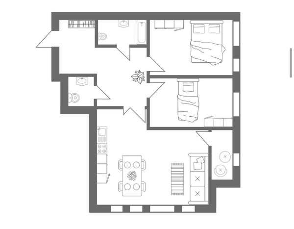 Продаю 3-к квартиру (89 м²) в Бишкеке