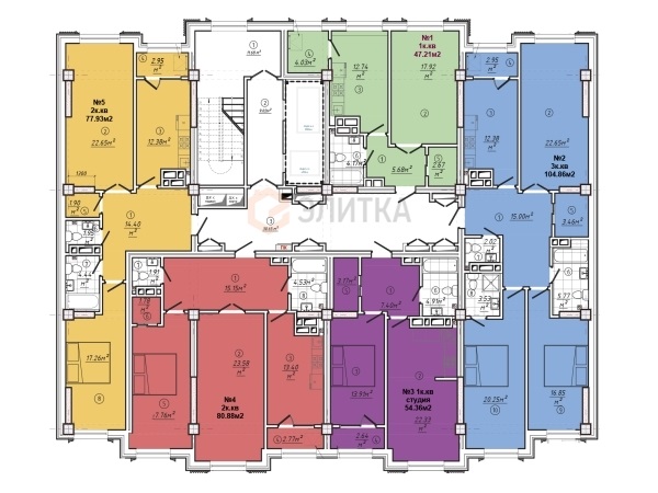Квартиры в ЖК ​Жилой дом Alinur Residence-2