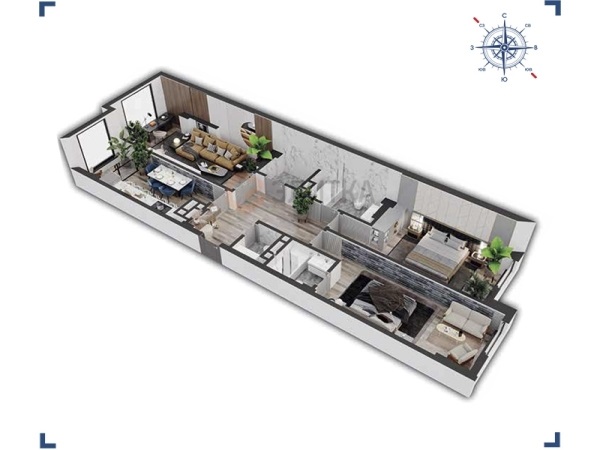 Квартиры в ЖК ​Жилой дом Alinur Residence-2