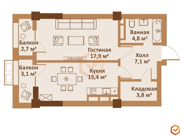 Квартиры в ЖК Жилой комплекс «Meridian»
