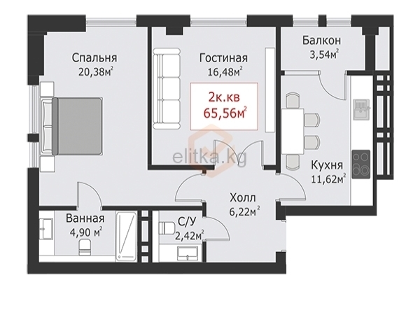 Квартиры в ЖК ЖК «СЕМЕТЕЙ» СК Елизавета