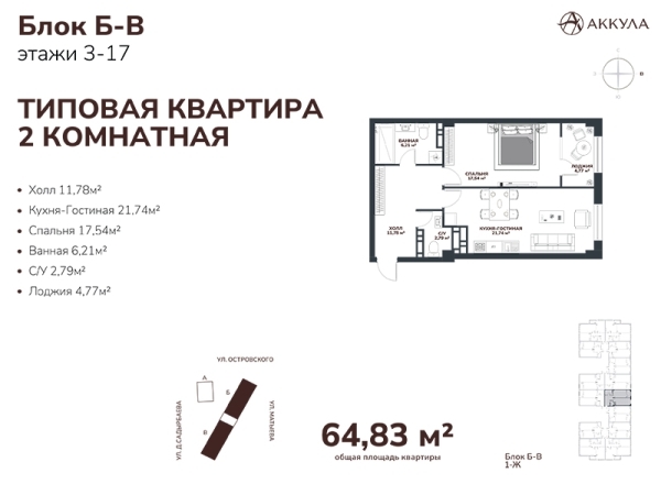 Квартиры в ЖК Жилой комплекс "АККУЛА"