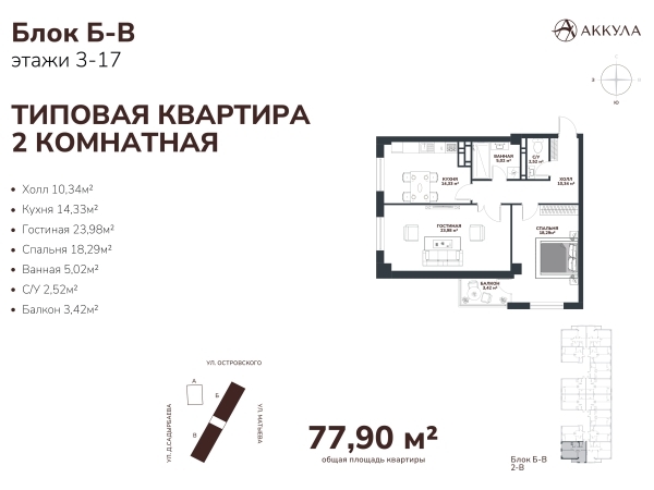 Квартиры в ЖК Жилой комплекс "АККУЛА"