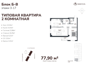 Квартиры в ЖК Жилой комплекс "АККУЛА"