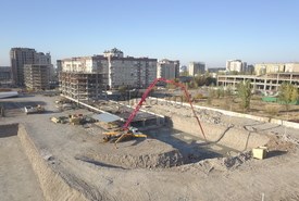 Ход строительства объекта в ЖК "Асанбай Ордо"